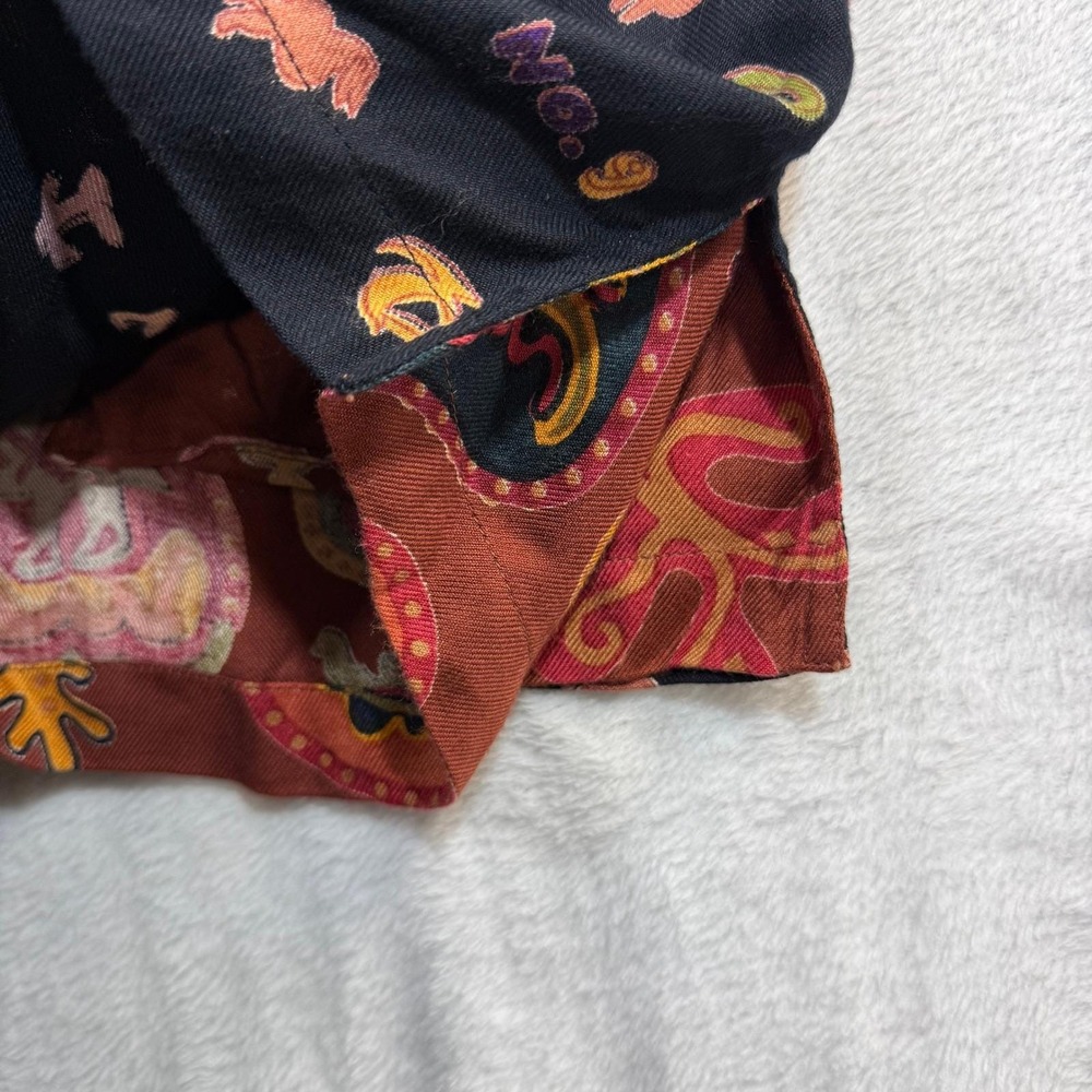 Handmade L Reversible Vest Abstract Earthy Cotton Artisan Folk Unisex Maximalist - Picture 8 of 9